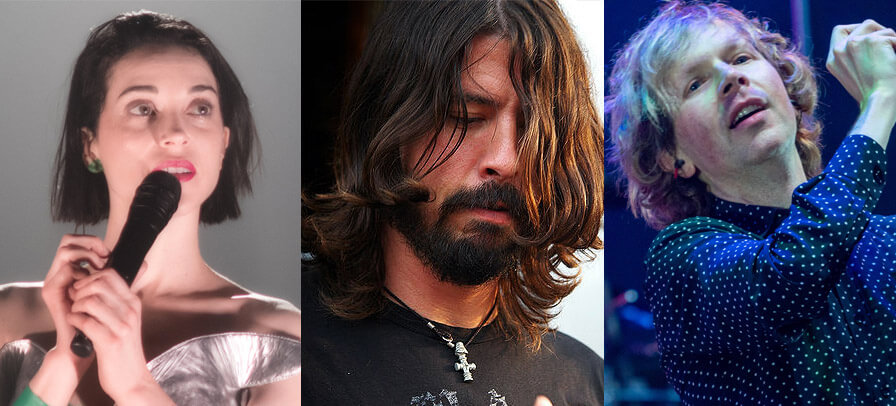 St Vincent, Dave Grohl e Beck