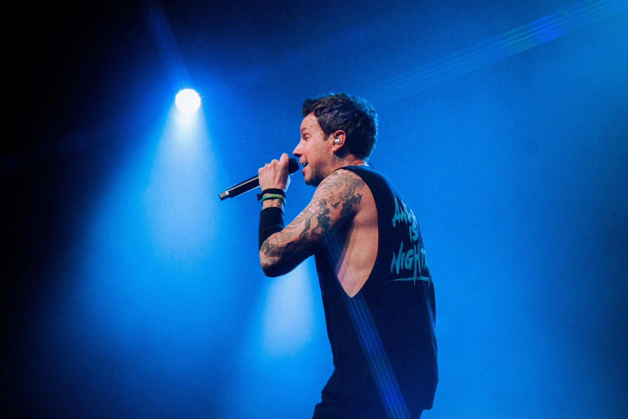Simple Plan no Vibra SP durante o side show do I Wanna Be Tour. Crédito: Marcela Lorenzetti